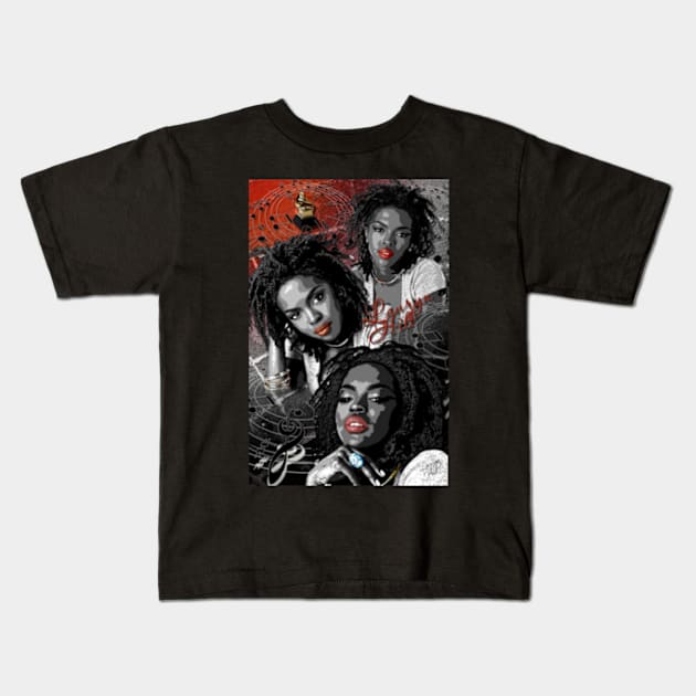 Lauryn Hill Versatile Vocals Kids T-Shirt by anyone heart